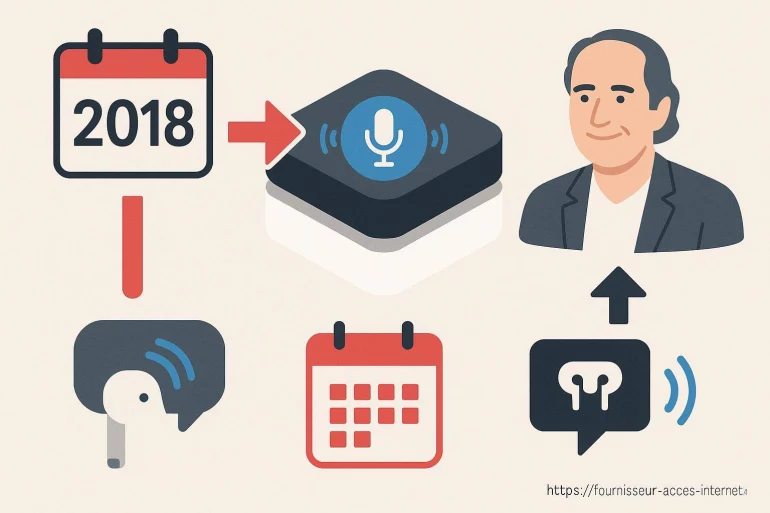 Illustration évolution technologie vocale 2018