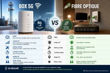 Différences entre box 5G et fibre optique : que choisir pour sa connexion internet ?