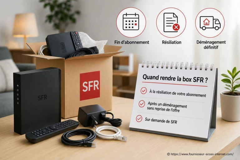 Quand doit-on rendre la box SFR après une résiliation ?