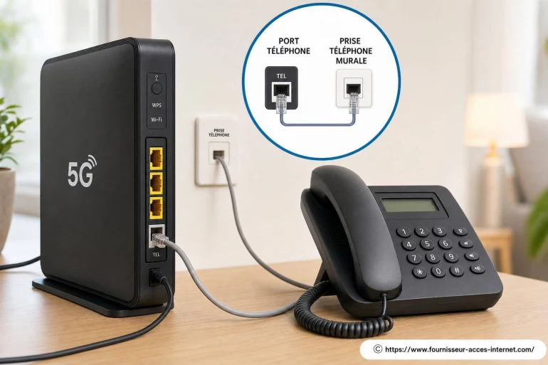 Brancher un téléphone fixe sur une box 5G : mode d’emploi