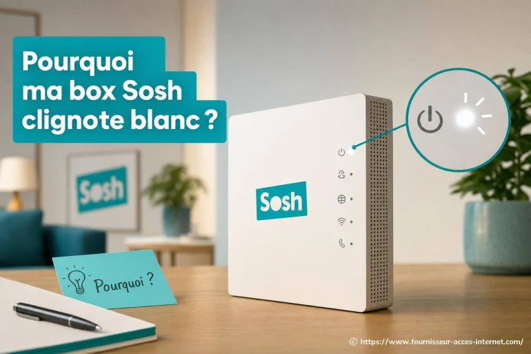 Pourquoi ma box Sosh clignote blanc ?