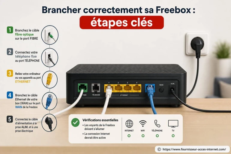 Brancher correctement sa Freebox : les étapes clés