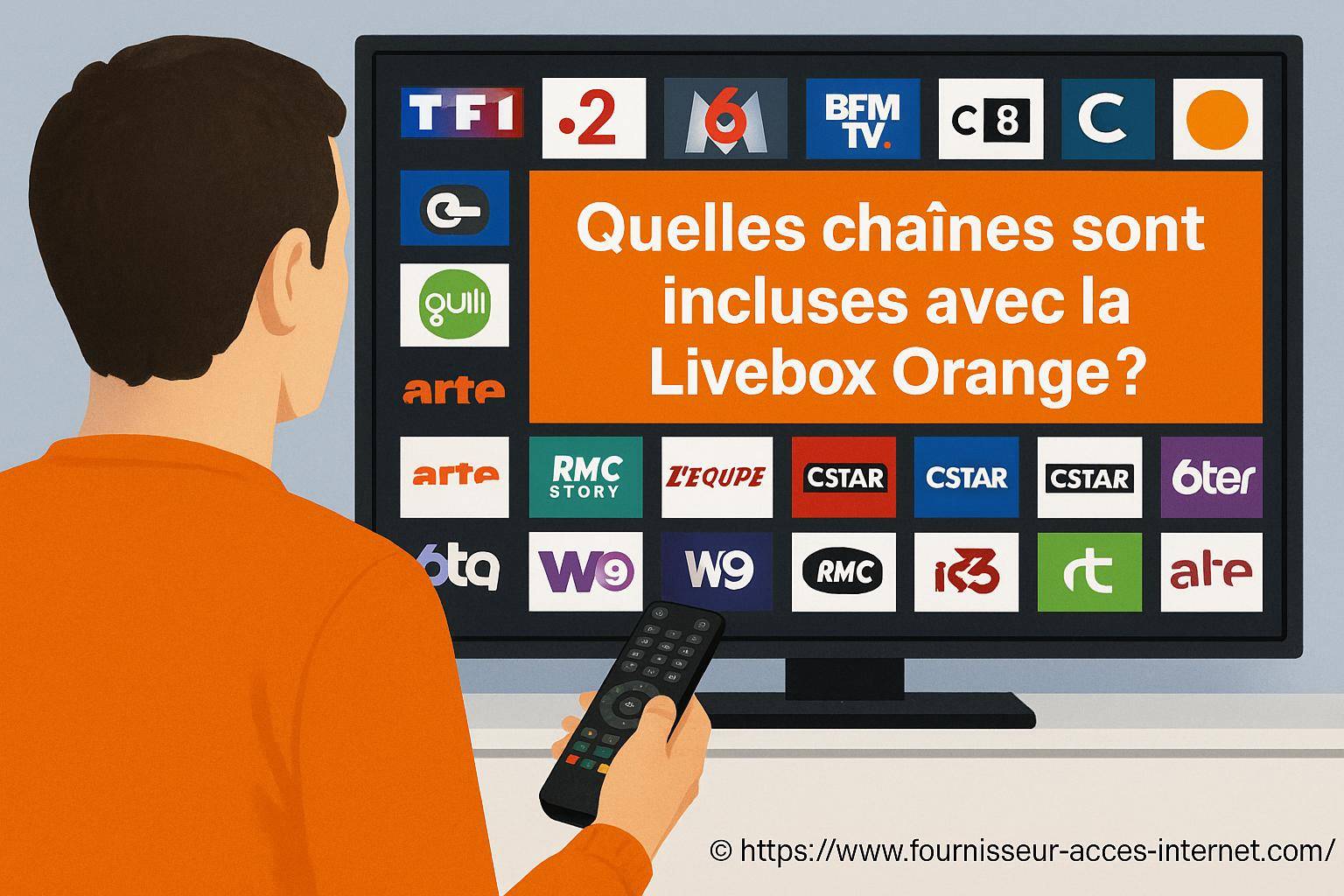 Quelles chaînes sont incluses avec la Livebox Orange ?