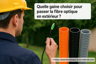 Quelle gaine choisir pour passer la fibre optique en extérieur ?