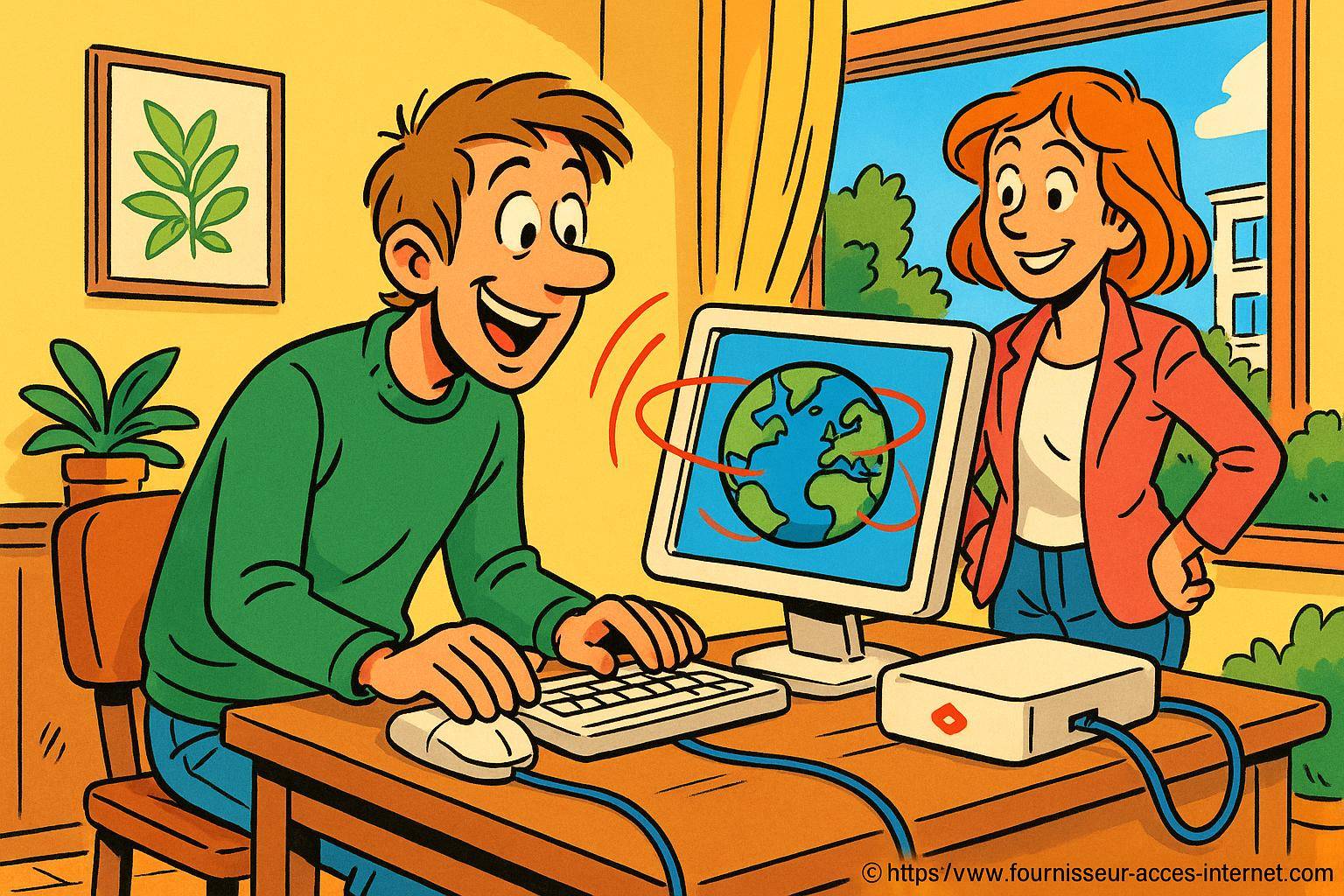 Personnes utilisant ordinateur avec globe terrestre