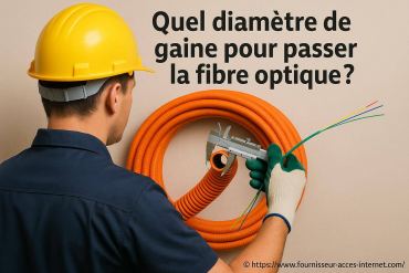 Quel diamètre de gaine choisir pour passer la fibre optique ?