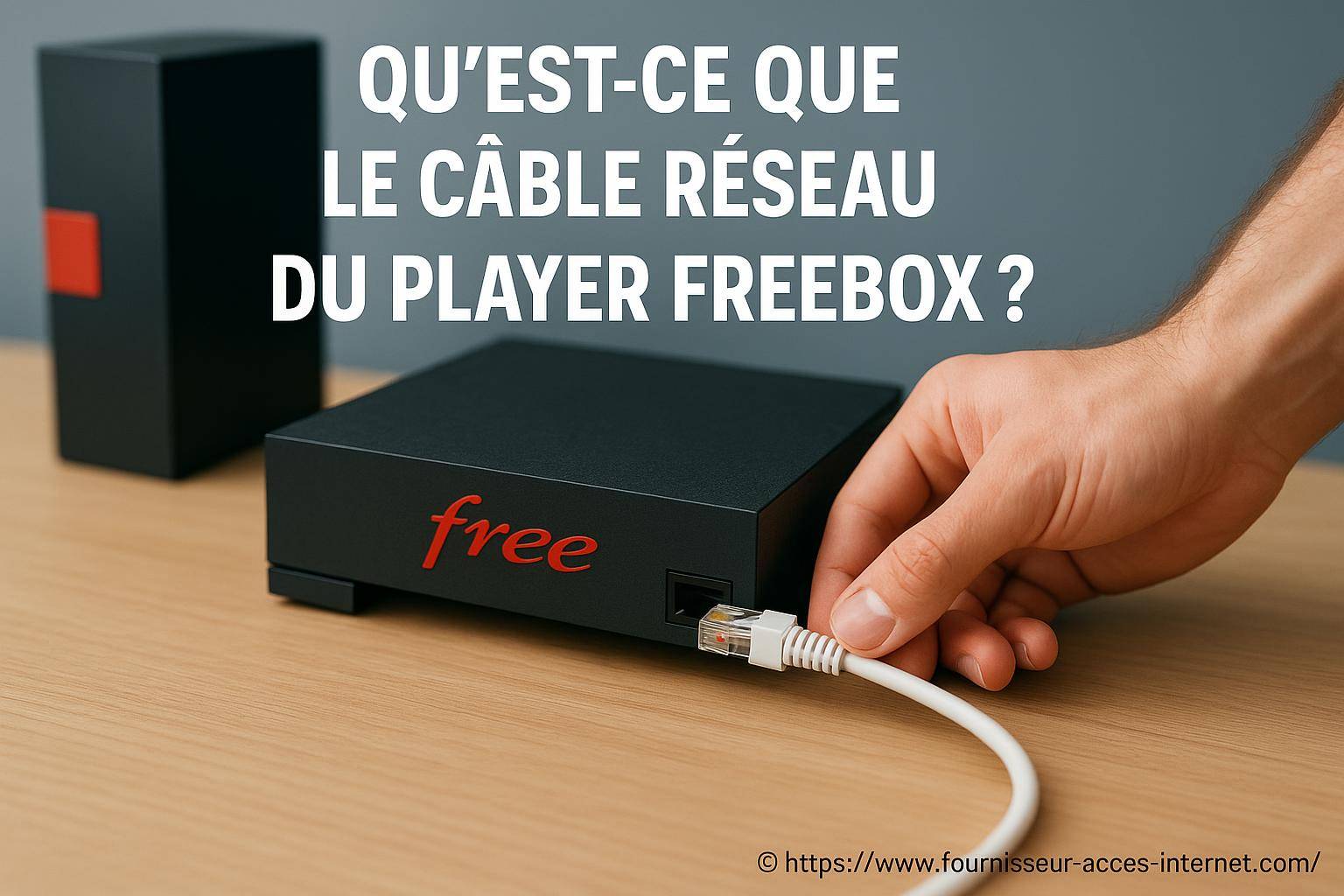 Qu'est-ce que le câble réseau du player Freebox et à quoi sert-il ?