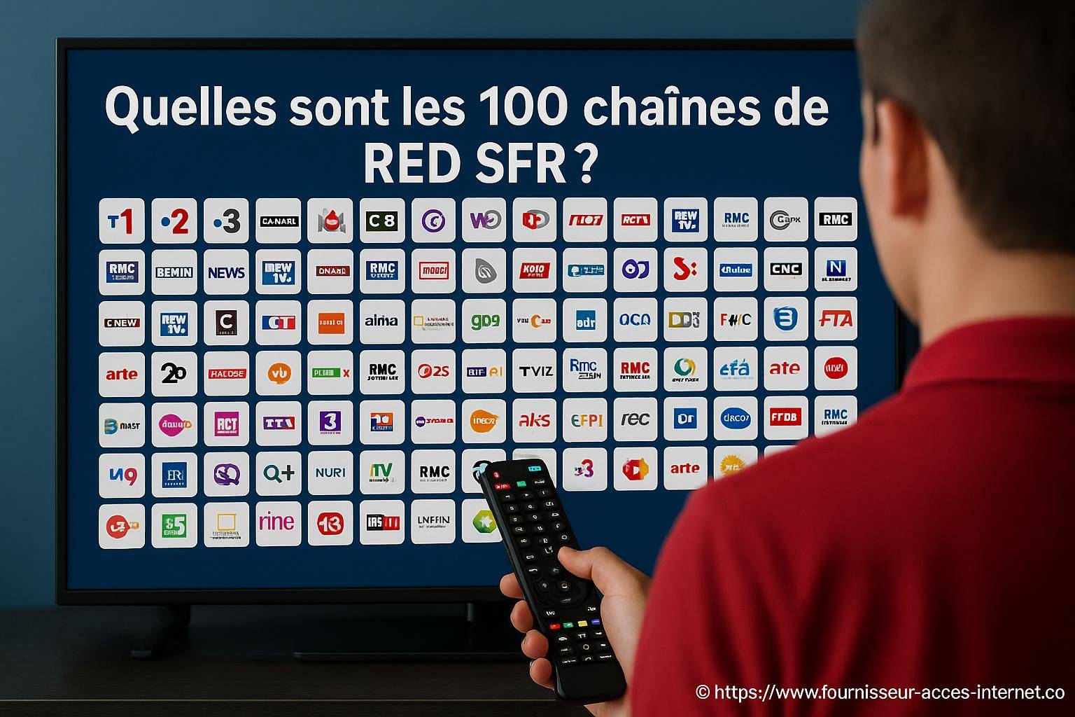 Quelles sont les 100 chaînes disponibles avec RED SFR ?