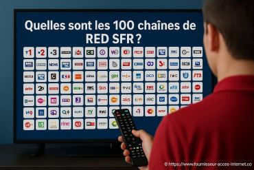Quelles sont les 100 chaînes disponibles avec RED SFR ?