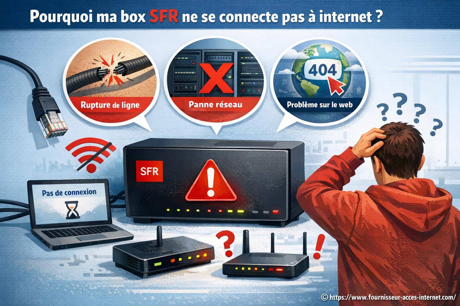 Pourquoi ma box SFR ne se connecte pas à internet ?