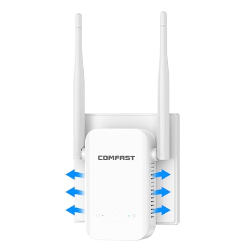 COMFAST Répéteur WiFi Puissant, N300Mbps Amplificateur WiFi 