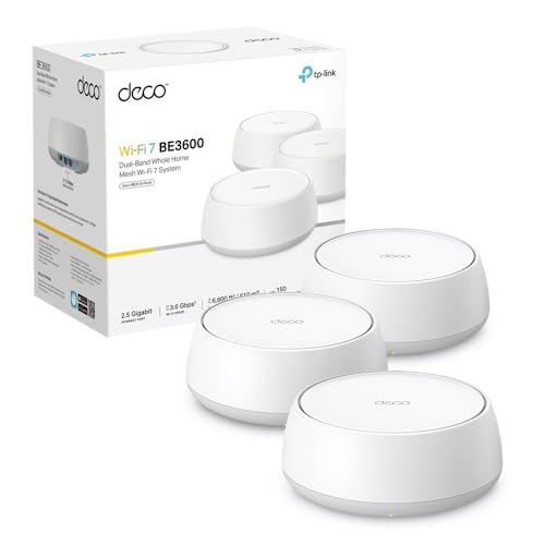TP-Link Deco Routeur WiFi 7 Mesh BE3600 Bi-Bande, Port Ether