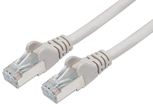 PremiumCord Câble Patch, CAT6a, S/FTP, PIMF, Ethernet, LAN, Rapide, Flexible et Durable RJ45 10Gbit/s Câble, AWG 26/7, Câble en Cuivre 100% CU, Gris, 15m