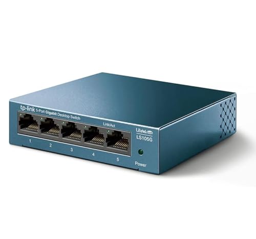 TP-Link Switch Ethernet (LS105G) Gigabit 5 Ports RJ45 Metall