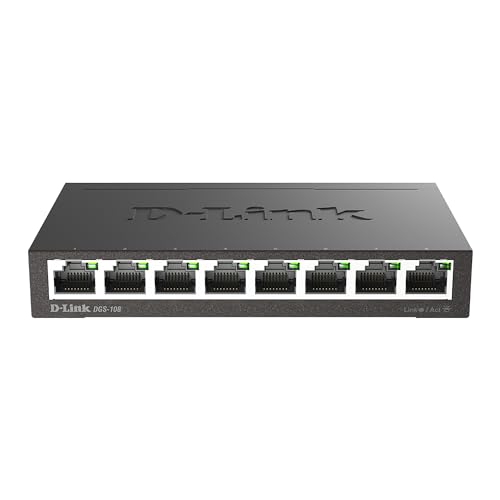 Switch 8 Ports Gigabit Métallique D-Link