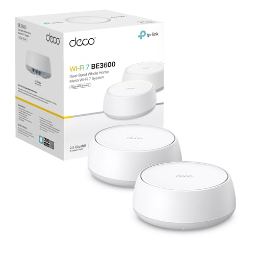 TP-Link Deco Mesh WiFi 7, jusquà 3,6 Gbit/s, Pack de 2, Deco