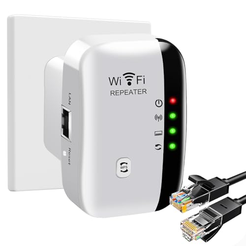 Repeteur WiFi 2.4 GHz, Amplificateur Wi-FI 300Mbp/s 360° Cou