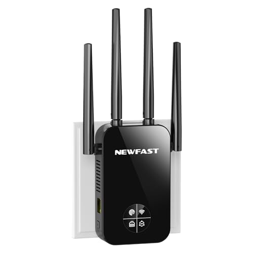 NEWFAST Répéteur WiFi AC1200 Mbps NF-RE523, Double Bande Amp