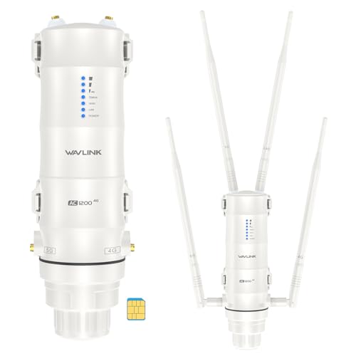 Répéteur WiFi Extérieur Puissant Wavlink AC1200-4G LTE Doubl