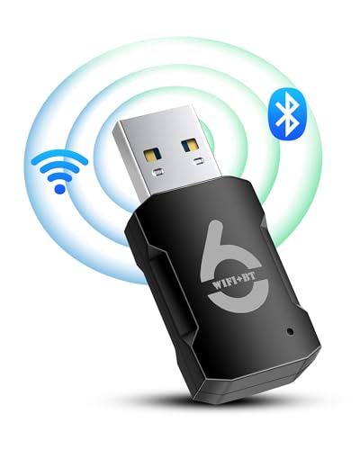 RUIZHI Bluetooth Clé WiFi pour PC, AX900Mbs Cle WiFi 6 Doubl