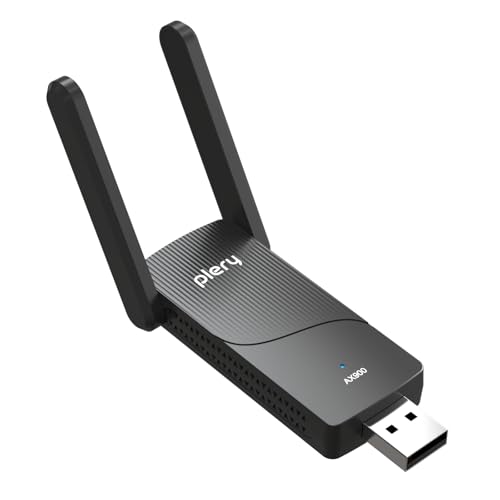 PLERY Clé WiFi 6 AX900 Adaptateur USB sans Fil pour PC Doubl