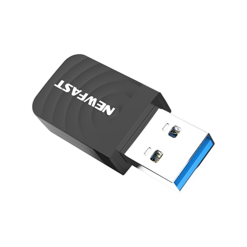NEWFAST Clé WiFi Puissante AC1300 Mbps NF-U323, Nano Adaptat