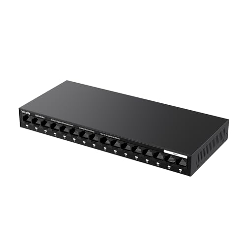 Tenda Switch Ethernet 16 Ports Gigabit, Switch Gigabit 10/10