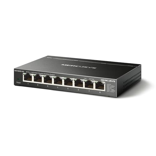 Mercusys MS108GS-M2 Switch 2.5 Gigabit 8 Ports 2.5Gbps, Ethe