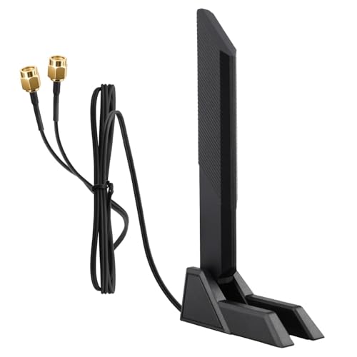 WLAN Antenne WiFi 6E Carte PC Tri-Bande 2.4GHz 5GHz 6GHz ave