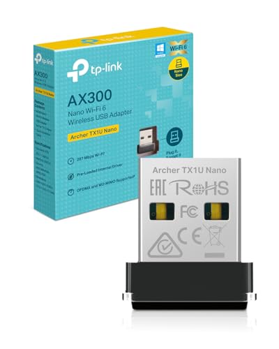 TP-Link Archer TX1U Nano Clé WiFi 6 pour PC, Adaptateur WiFi