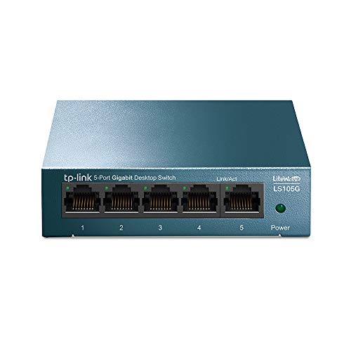 TP-Link Switch Ethernet (LS105G) Gigabit 5 Ports RJ45 Metall