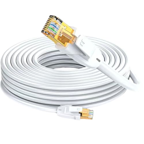 Elfcam® - Câble Réseau Ethernet RJ45 Cat7 12m, LAN/WLAN Pair