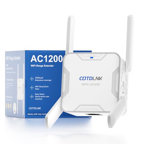 COTDLNK 2026 Répéteur WiFi Amplificateur WiFi 1200Mbps, avec