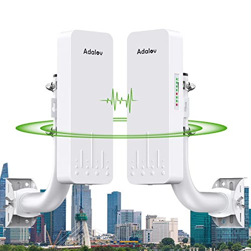 AdaLov CPE660 Pont WiFi Extérieur et Supports, 5.8GHz Pont s