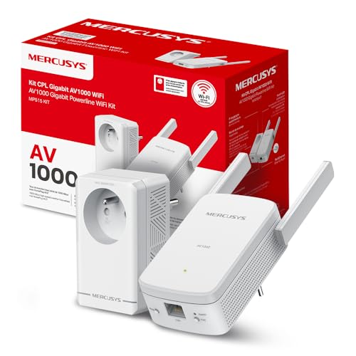 Mercusys MP515 KIT, Pack de 2 CPL WiFi AV1000, Kit CPL avec 
