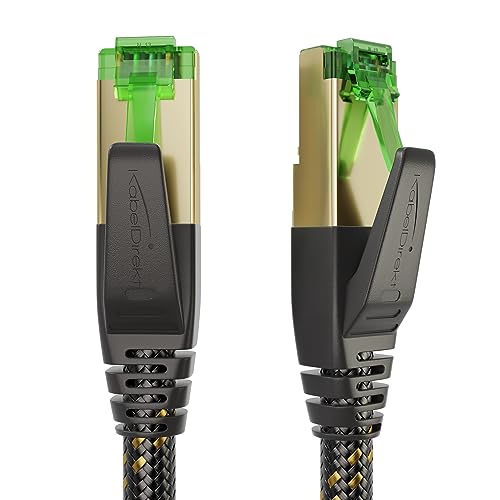 KabelDirekt – Cable Ethernet CAT7 avec triple blindage ultra