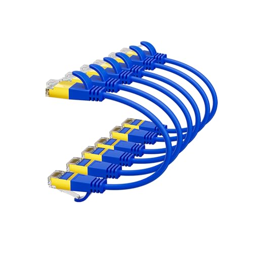 Werkybay 25cm Câble Ethernet Cat7 Ultra Fin/Slim de OD:3,8mm