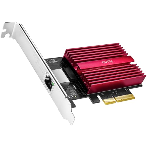 Cudy Carte réseau PCIe 10 Go, adaptateur PCIe 10G Base-T, co
