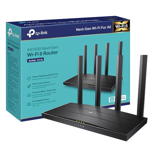 TP-Link Archer AX18 Routeur WiFi 6, Routeur WiFi AX 1500 Mbp