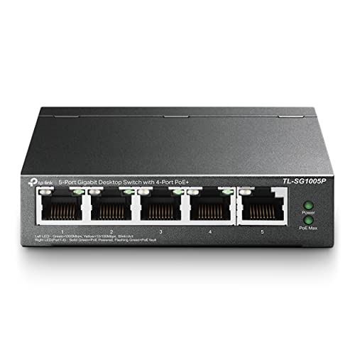 Switch PoE 5 Ports Gigabit 65W