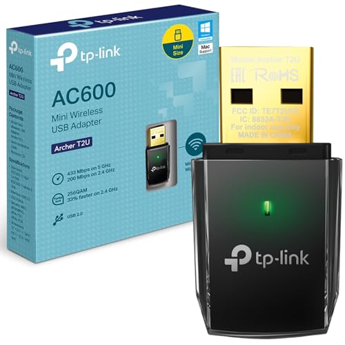 TP-Link Clé WiFi AC600 Mbps Archer T2U, Adaptateur USB WiFi,