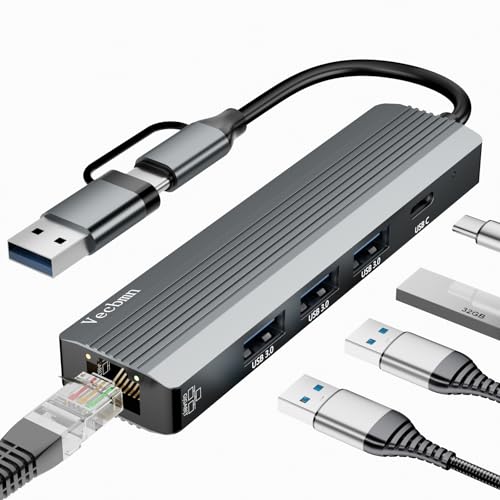 Adaptateur USB-C Ethernet Gigabit 5-en-2