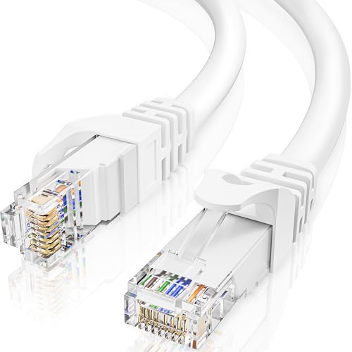 Cable Ethernet Cat6 RJ45 5m Blanc