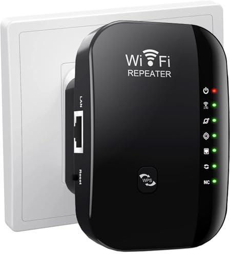 Amplificateur WiFi, répéteur WiFi, Couvre jusquà 300 m² et 4
