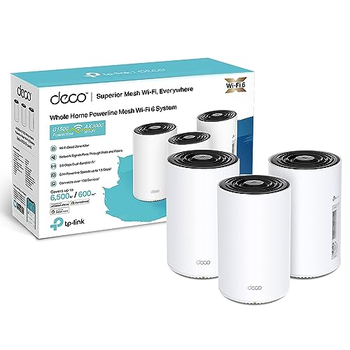 TP-Link Deco PX50 (3-Pack) Routeur WiFi 6 Mesh AX3000 + CPL 