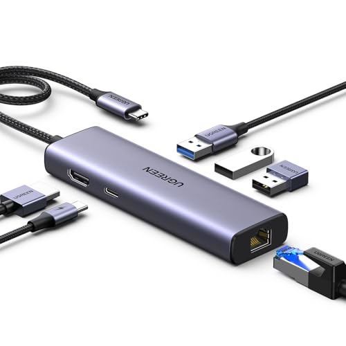UGREEN Revodok 1061 Hub USB C 6 en 1 Adaptateur Ethernet Gig