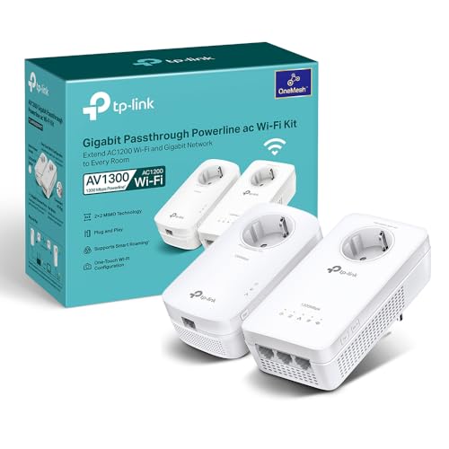 TP-Link TL-WPA8631P KIT CPL WiFi AV1300 Adaptateur Réseau, H