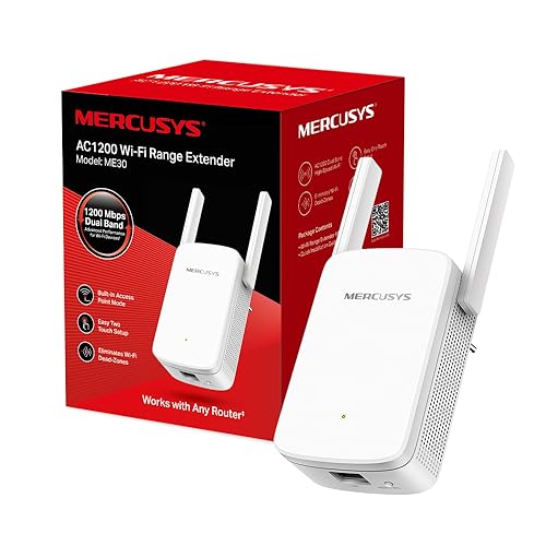 MERCUSYS TP-Link Répéteur WiFi Puissant, Amplificateur WiFi 