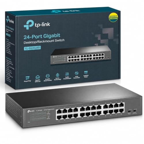 TP-Link TL-SG1024D Switch Ethernet 24 Ports Gigabit, Switch 