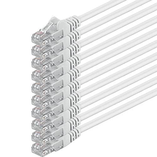 1aTTack.de 10x 1m Câble Réseau Cat6 Cat 6 - RJ45 Ethernet LA